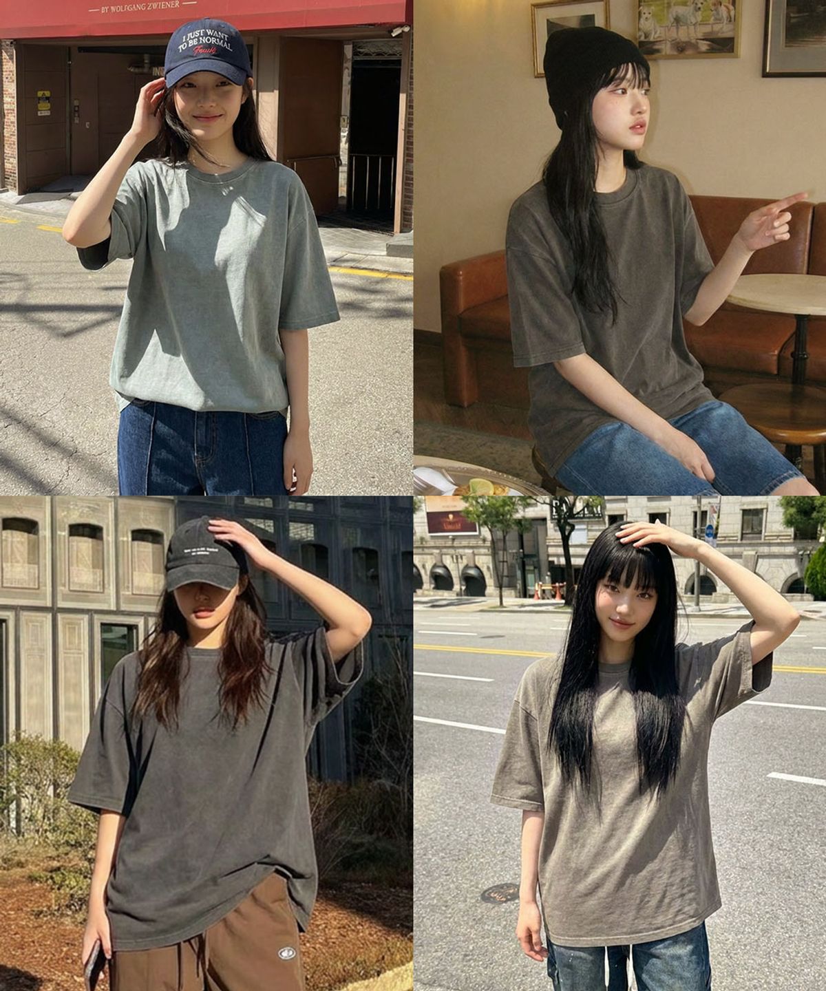 유라이프지(ULIFEZIP) 오르 피그먼트 다잉 반팔 티셔츠 5 Color [ULZF_1001]