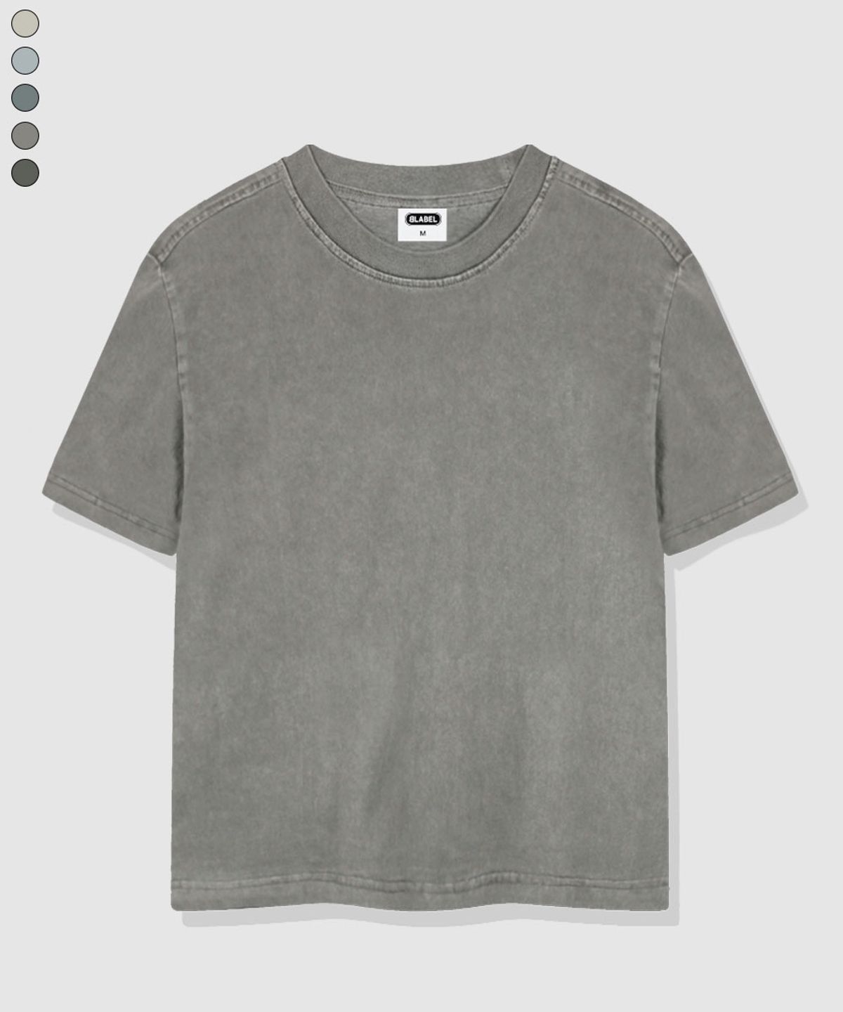 베이직라벨(BASIC LABEL) Bes Pigment-Dyed Short-Sleeve T-shirt 5 Color [BLSF_1001]