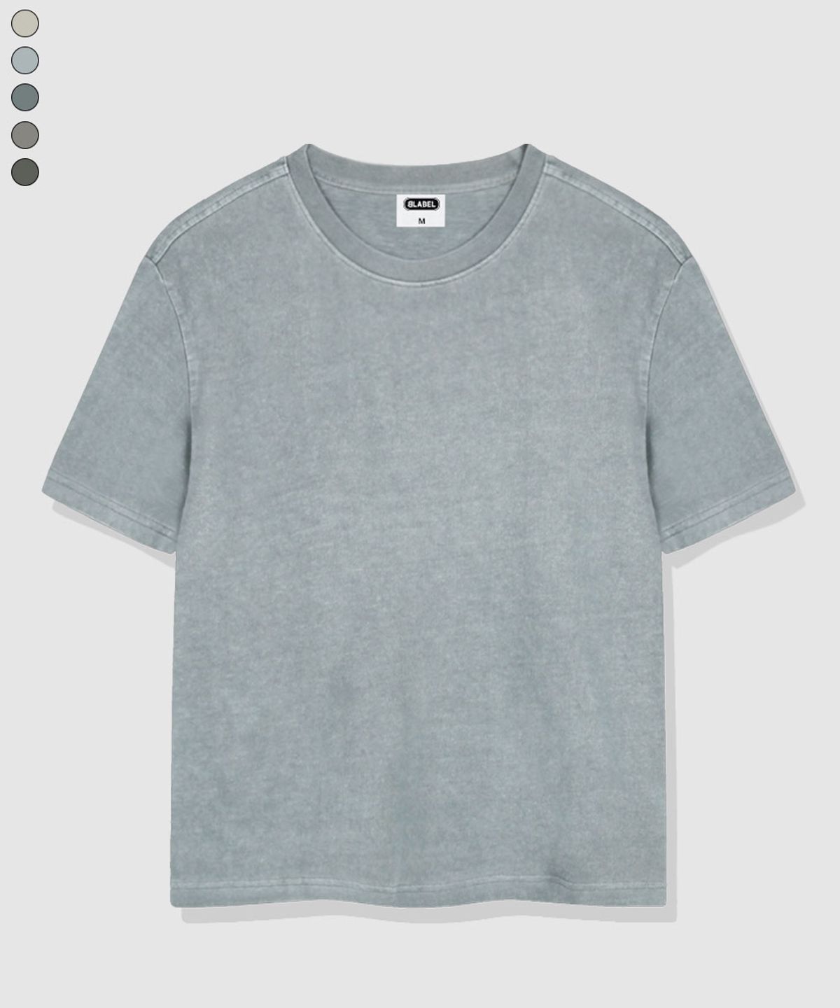 베이직라벨(BASIC LABEL) Epeuel Pigment-Dyed Short-Sleeve T-shirt 5 Color [BLSF_0001]