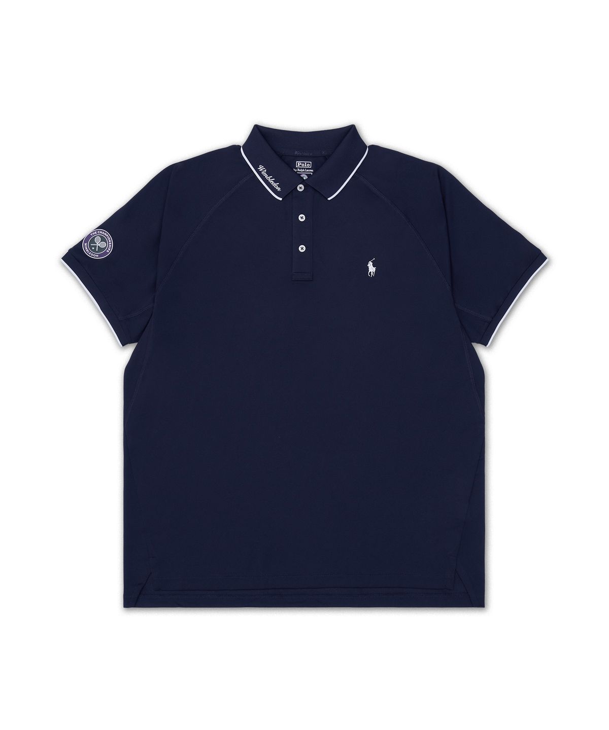 폴로 랄프 로렌(POLO RALPH LAUREN) 윔블던 커스텀 슬림핏 폴로 셔츠-네이비