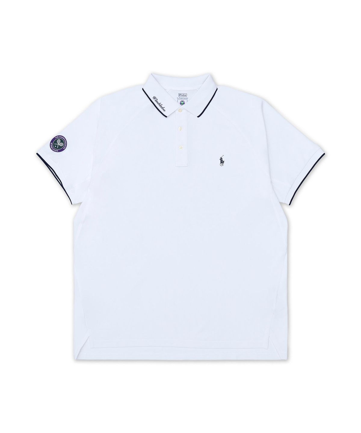폴로 랄프 로렌(POLO RALPH LAUREN) 윔블던 커스텀 슬림핏 폴로 셔츠-화이트