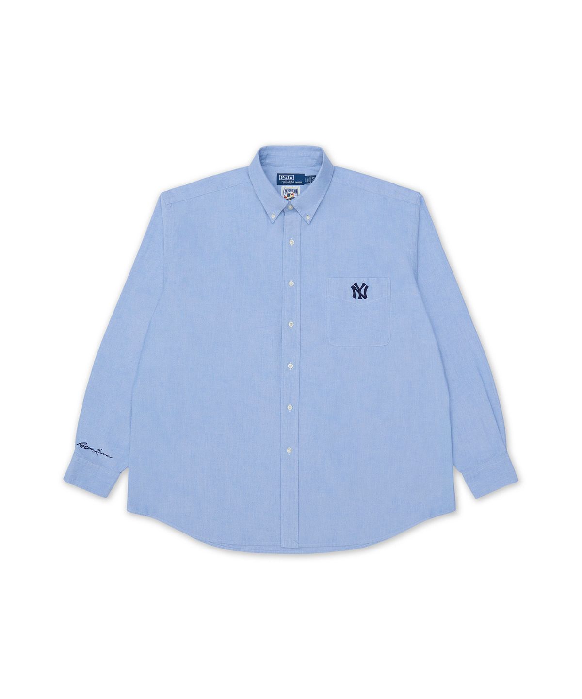 폴로 랄프 로렌(POLO RALPH LAUREN) 폴로 랄프 로렌 양키스 옥스포드 셔츠-블루