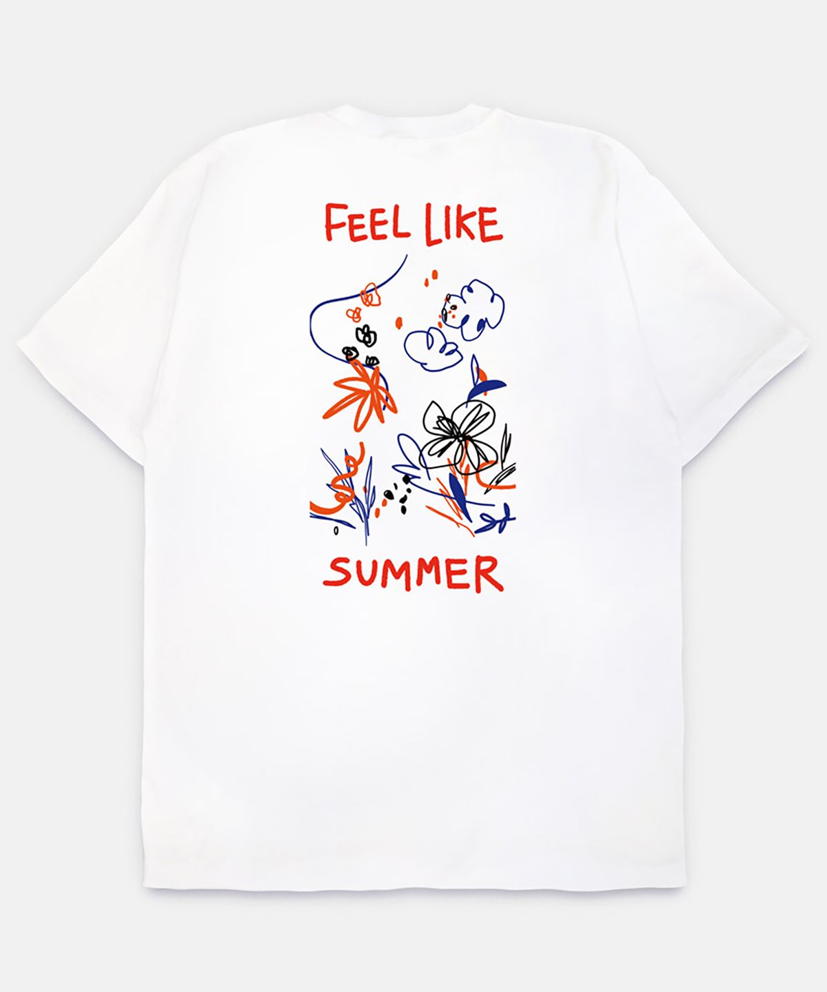 뚜누(TOUNOU) 라라보 작가, feel like summer 반소매 티셔츠