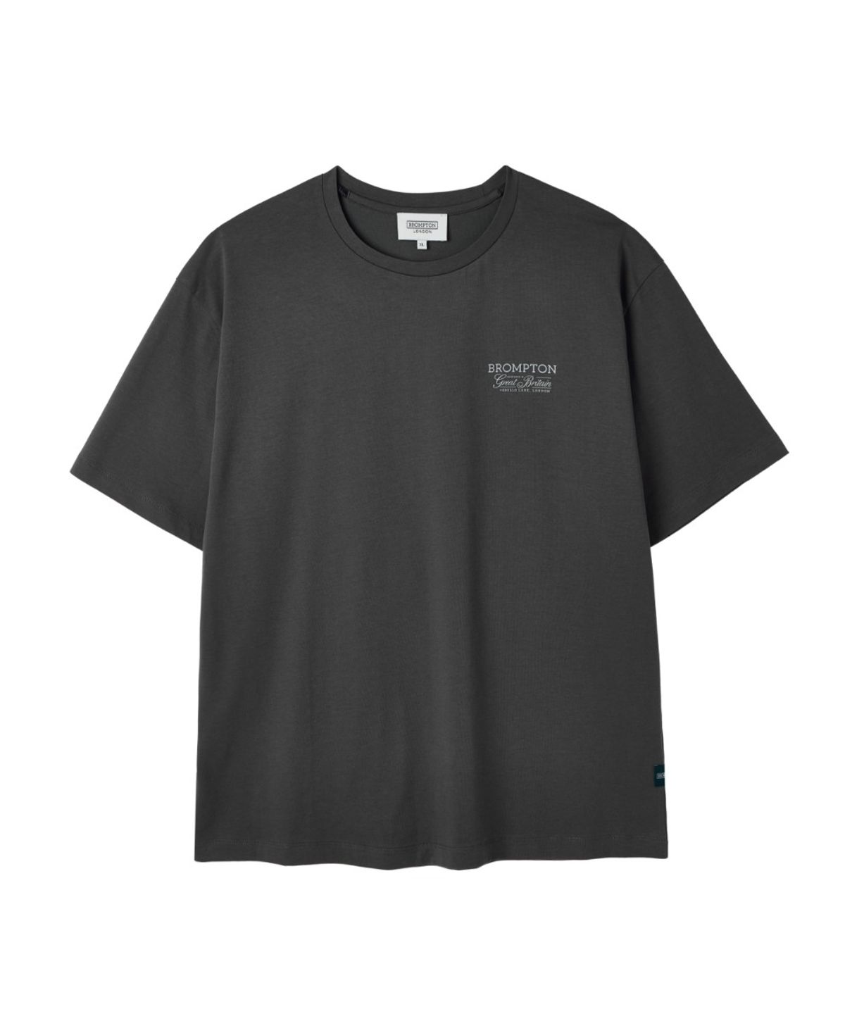 브롬톤 런던(BROMPTON LONDON) BROMPTON LETTERING HALF SLEEVE T-SHIRT - C/GREY (P262UTS151)
