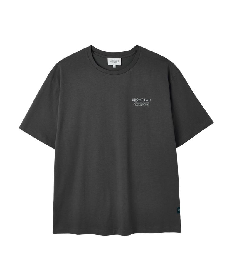 BROMPTON LETTERING HALF SLEEVE T-SHIRT - C/GREY (P262UTS151)
