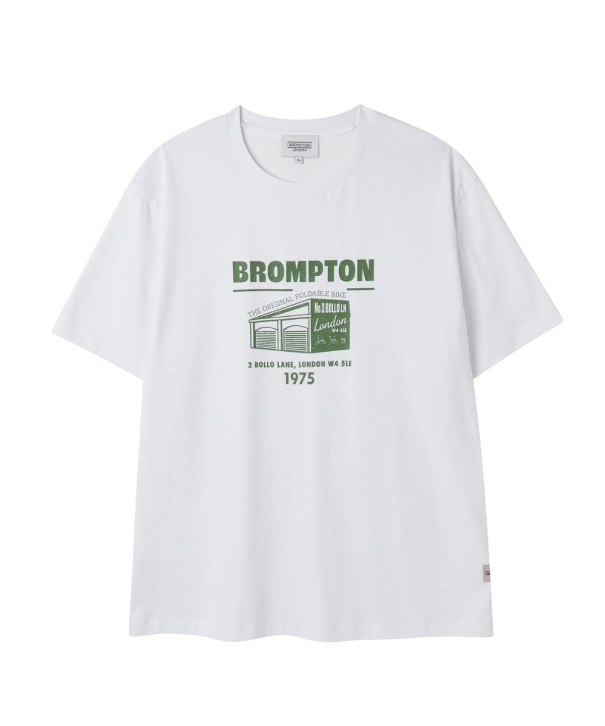 브롬톤 런던(BROMPTON LONDON) BROMPTON GRAPHIC HALF SLEEVE T-SHIRT - WHITE (P262UTS152)