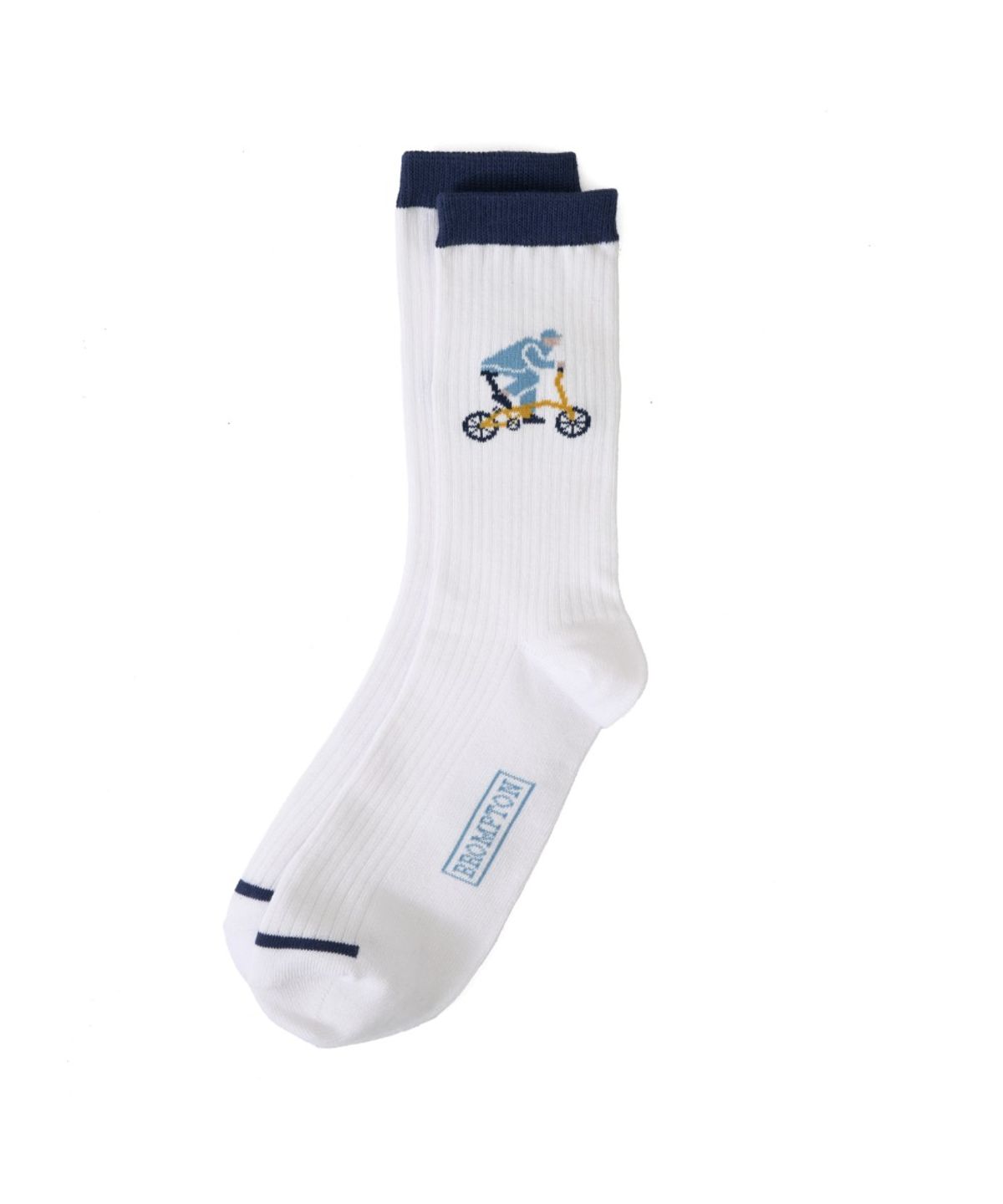 브롬톤 런던(BROMPTON LONDON) BICYCLE GRAPHIC SOCKS - WHITE (P265ASO104)