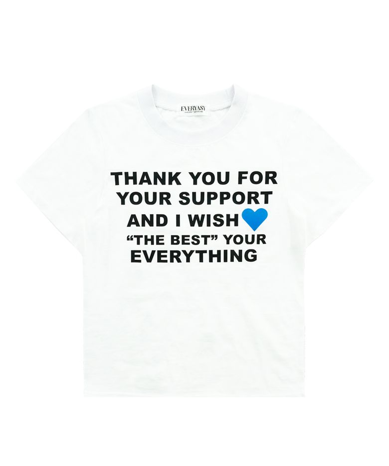 Thank you LOVE  티셔츠 (화이트)