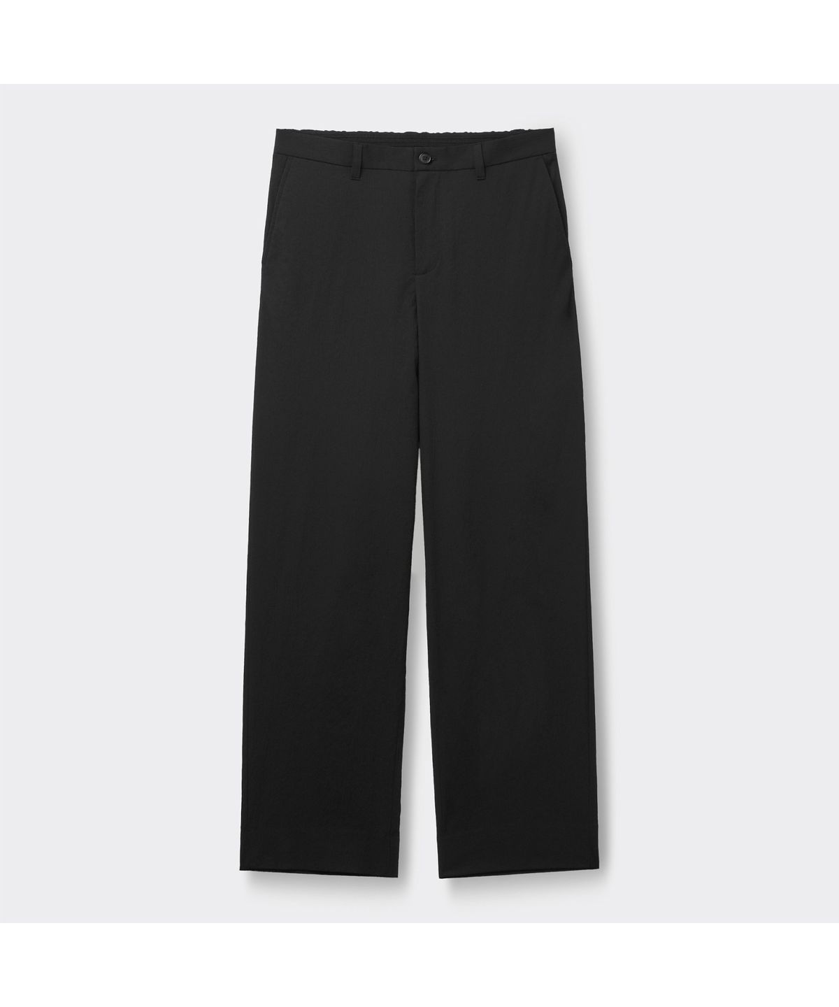 커스텀멜로우(CUSTOMELLOW) [Essentials] Black Loose Fit Pleats Setup Pants C9PAM26422BKX