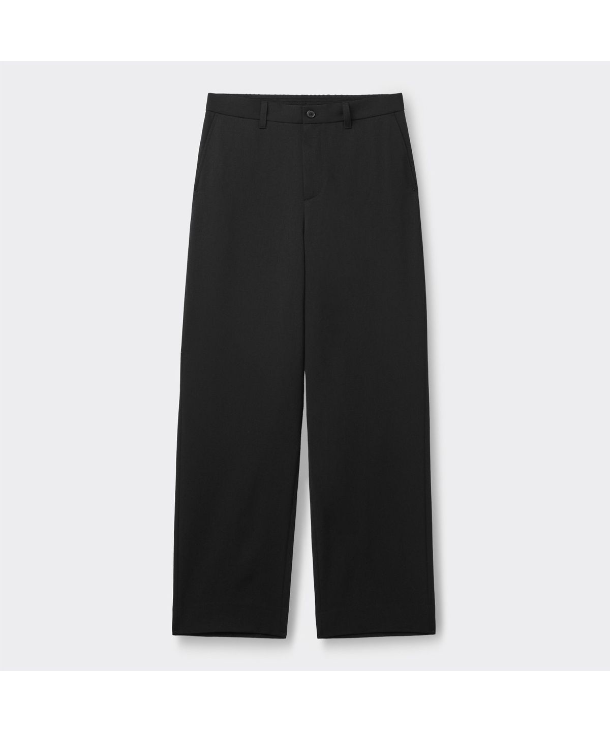 커스텀멜로우(CUSTOMELLOW) [Essentials] Black Loose Fit Setup Pants C9PAM26421BKX