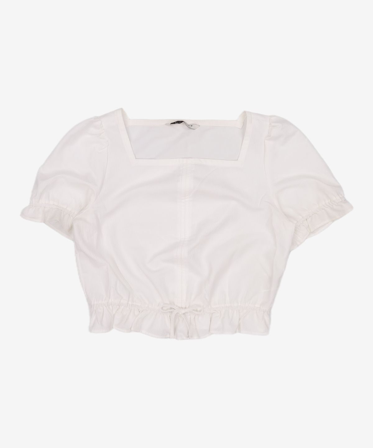 미쏘(MIXXO) 미니프릴디테일 크롭블라우스 MIWBWC523G M