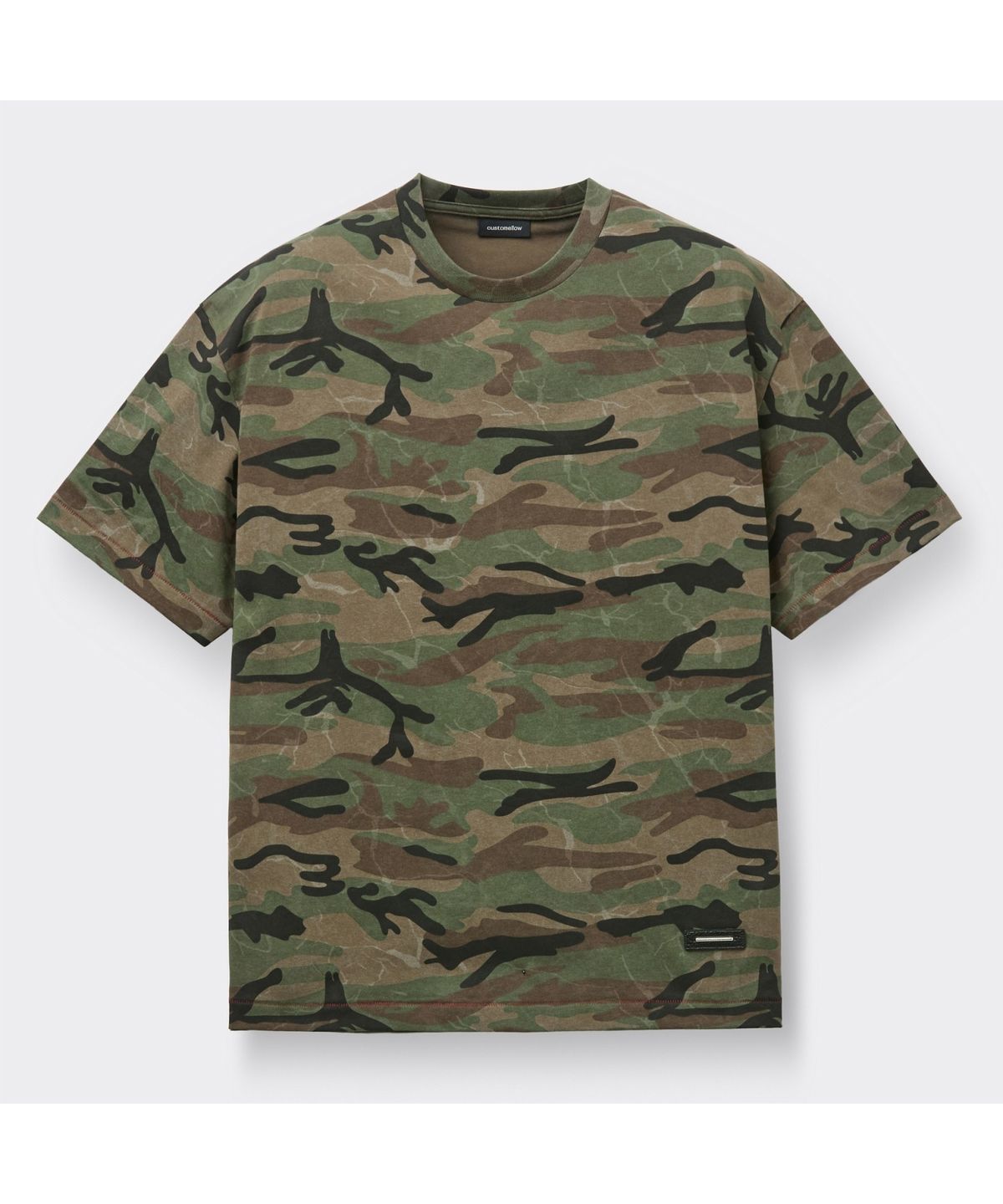 커스텀멜로우(CUSTOMELLOW) Green Camo T-shirt CWTAM26421GRX