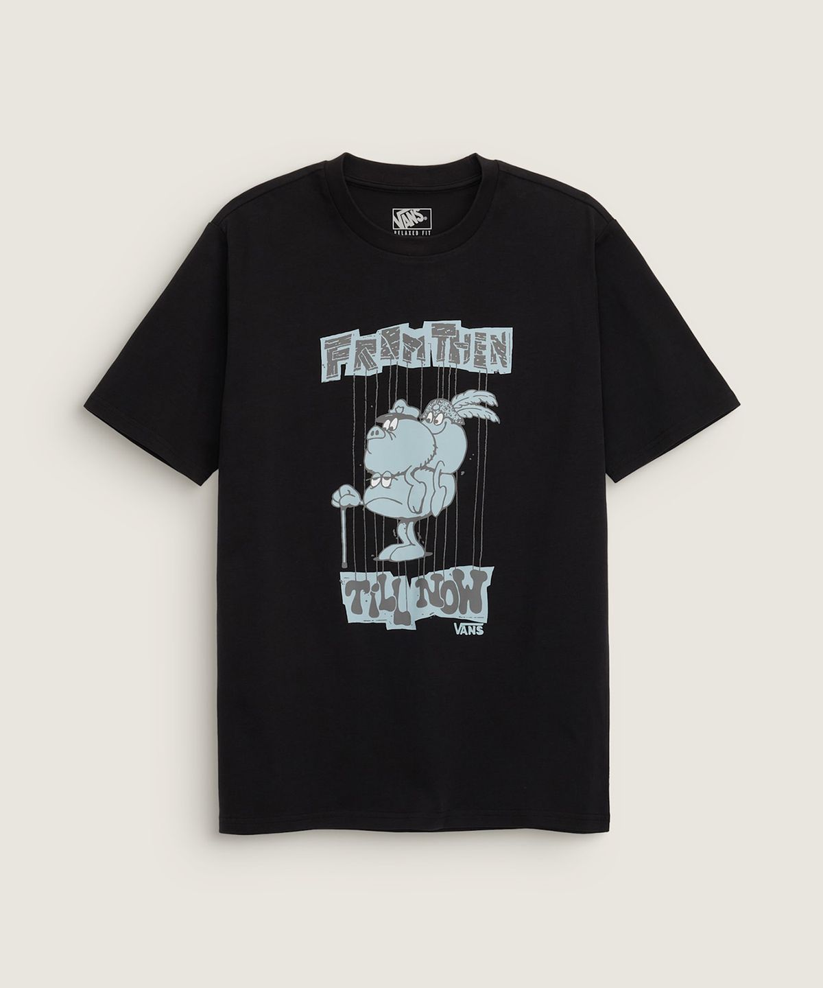 반스(VANS) SOON EASY 반소매 티셔츠 - 블랙 / VN000VNMBLK1