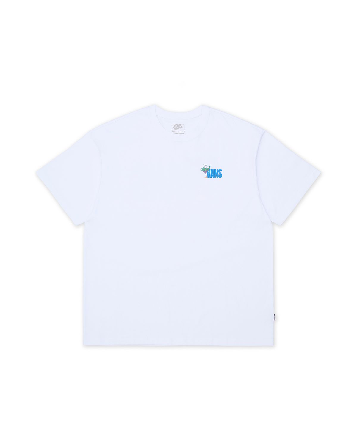 반스(VANS) 프로그 반소매 티셔츠 - 블랑 데 블랑 / VN000TMXJVY1