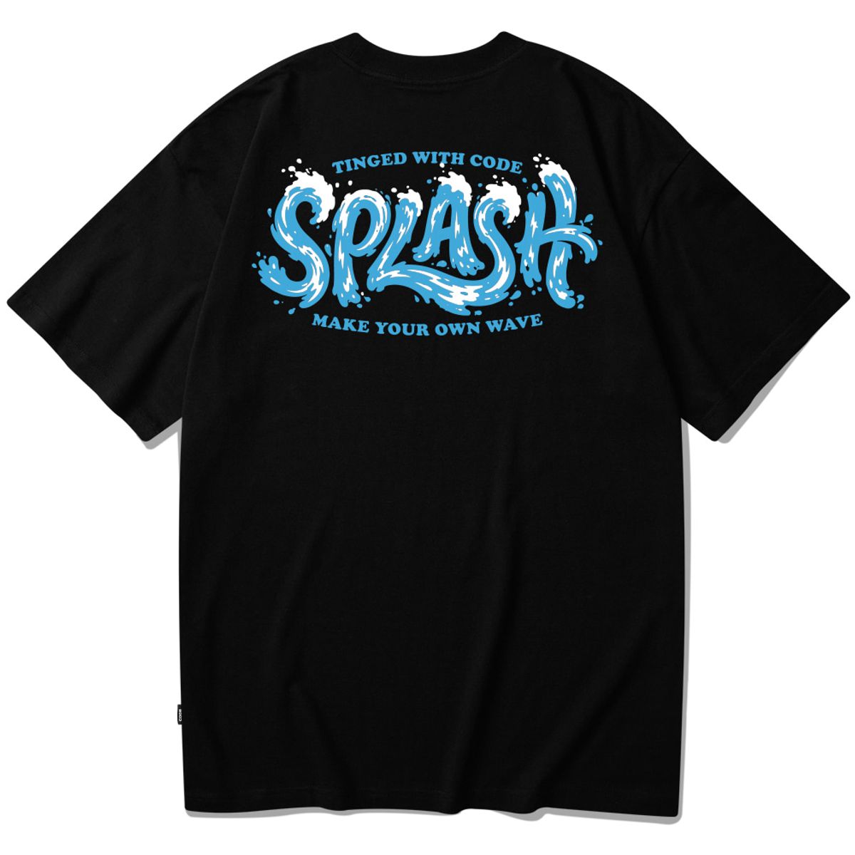 스플래시코드(SPLASHCODE) 반팔 티셔츠 블랙 - 스플래시코드 웨이브(Splashcode Wave)
