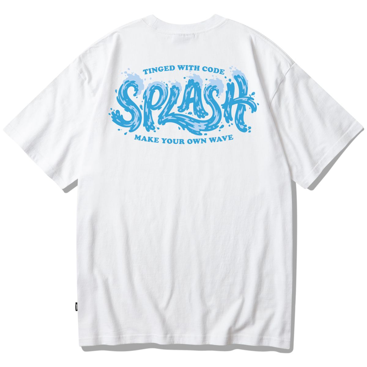 스플래시코드(SPLASHCODE) 반팔 티셔츠 화이트 - 스플래시코드 웨이브(Splashcode Wave)