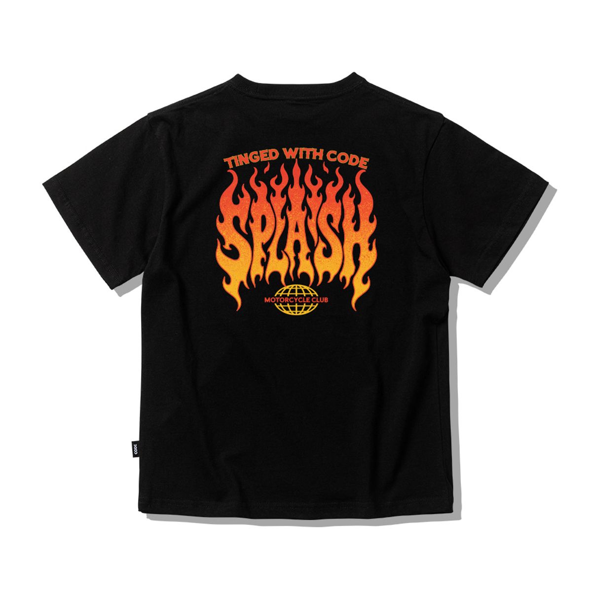 스플래시코드 키즈(SPLASHCODE KIDS) 키즈 반팔 티셔츠 블랙 - 모터사이클 클럽(Motorcycle Club)