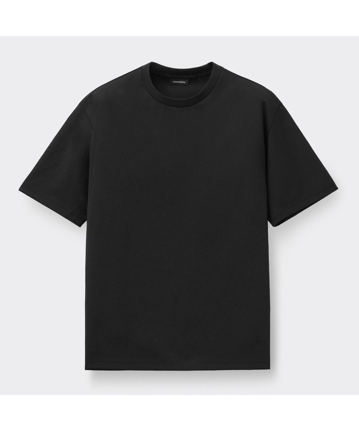 커스텀멜로우(CUSTOMELLOW) Black Woven T-shirt CWTAM26412BKX