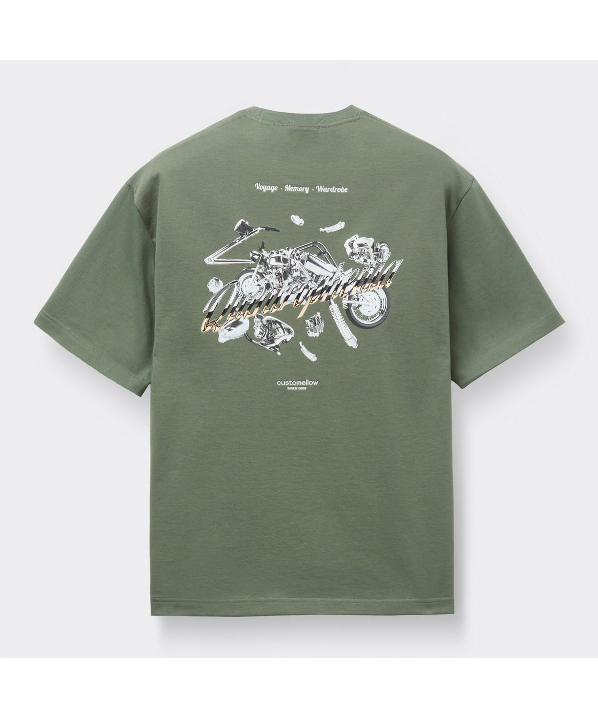 커스텀멜로우(CUSTOMELLOW) Khaki Graphic T-shirt CWTAM26433KHX