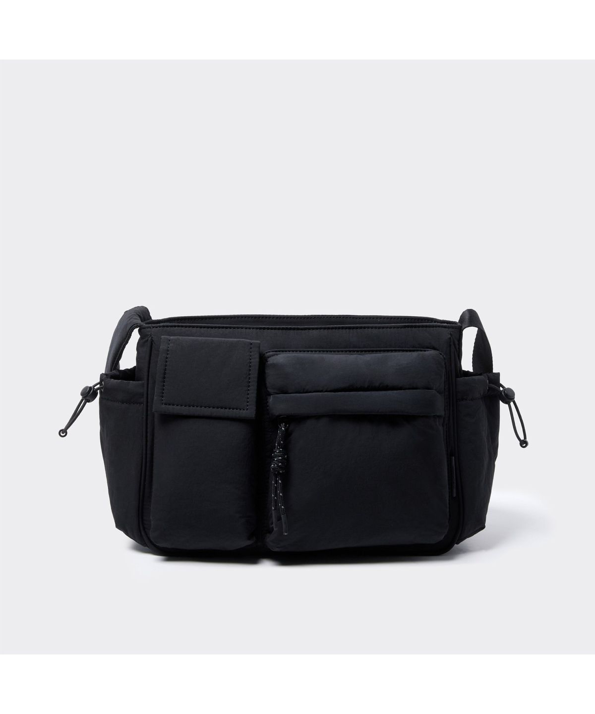 커스텀멜로우(CUSTOMELLOW) [Online Only] Black Nylon Cross Bag CRBAX26101BKX