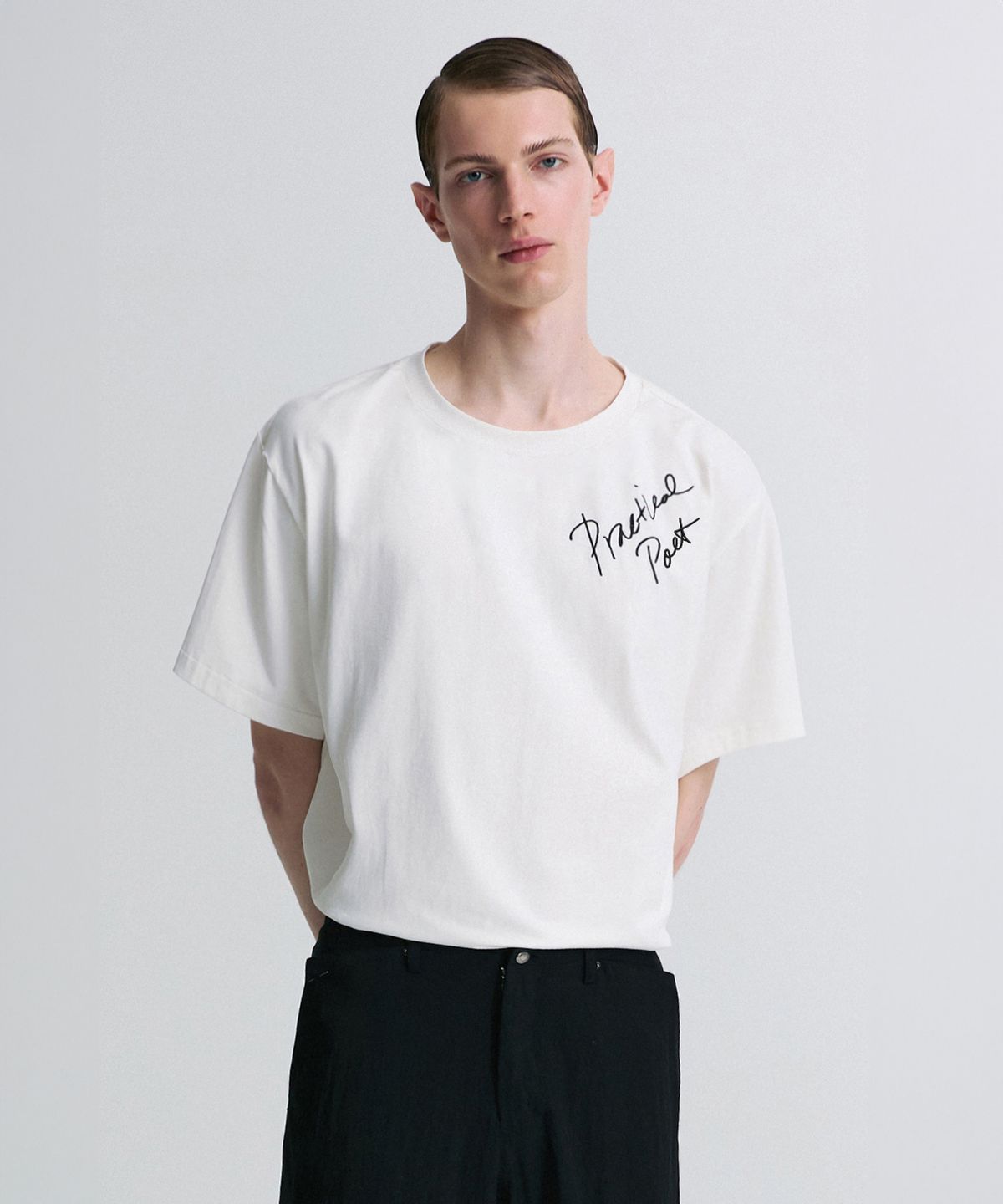 리이 맨(RERHEE MEN) PRACTICAL POET T-SHIRT WHITE