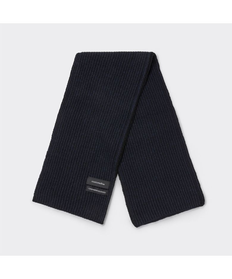 Black Cashmere Blended Muffler CAAJX26001BKX