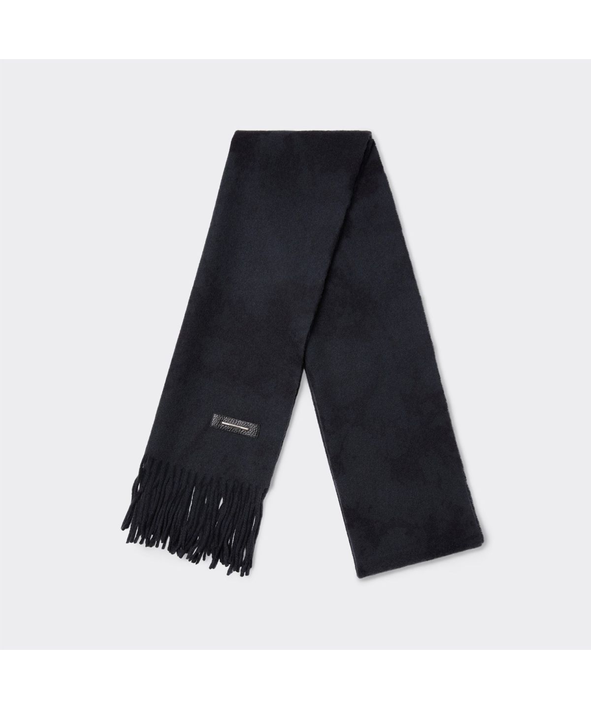 커스텀멜로우(CUSTOMELLOW) Black Wool Dyed Muffler CAAJX26002BKX