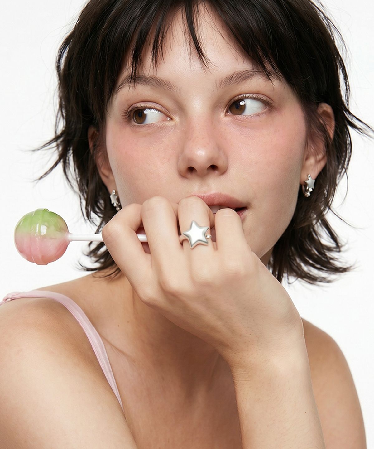 랜덤오프(RANDOMOFF) Glitter star Ring