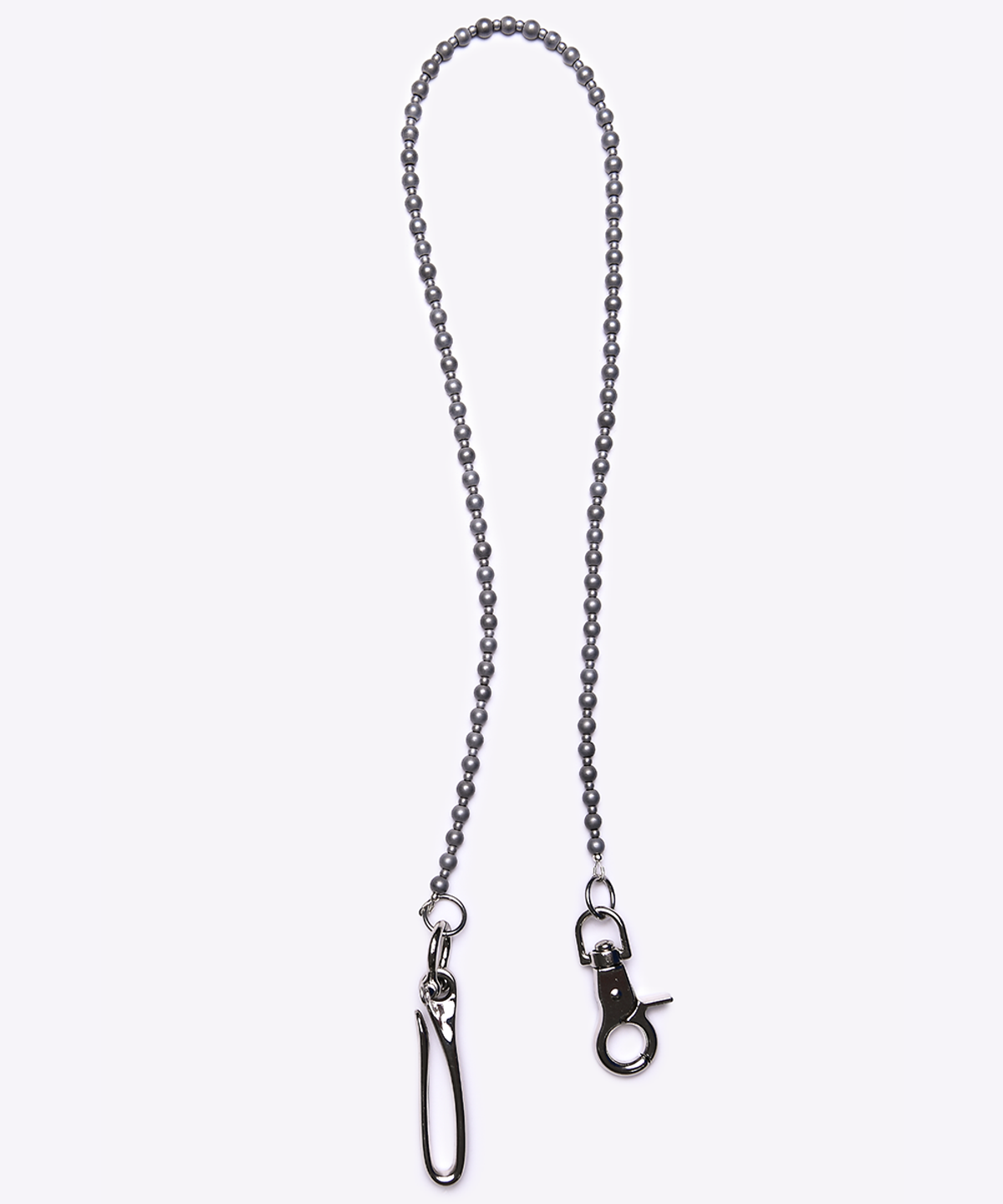 퀘스트앤게스트(QUEST&GUEST) Beaded Chain (Hematite Plating)