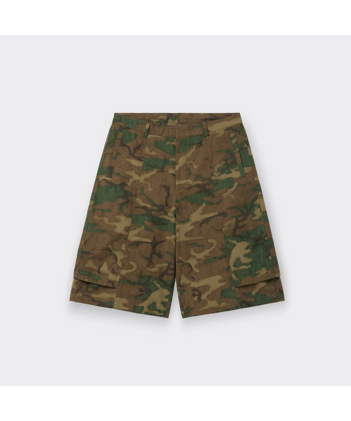 커스텀멜로우(CUSTOMELLOW) Green Camouflage BDU Shorts CWPAM26364GRX