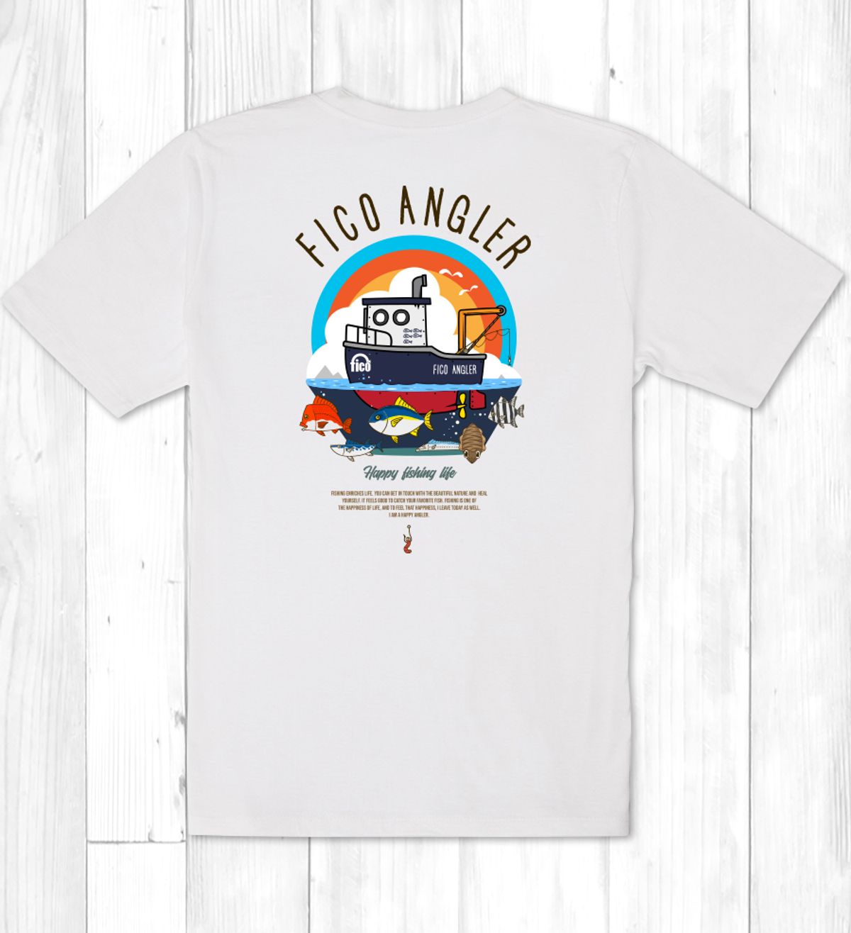 돌돌(DOLDOL) FICO-tshirts-AEROCOOL-241 바다 낚시 피코앵글러 에어로쿨 기능성 티셔츠 반팔티