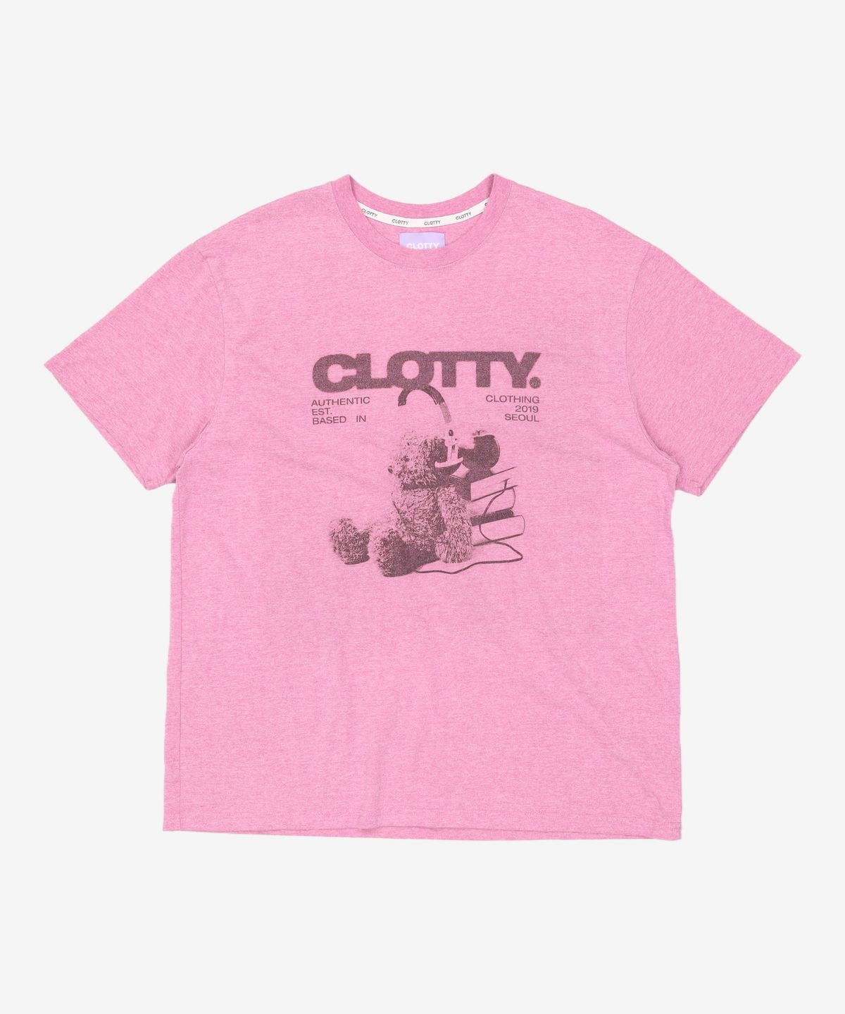 클로티(CLOTTY) BUDDY BEAR GRAPHIC T-SHIRT PINK(CY2CMFT518A) FREE