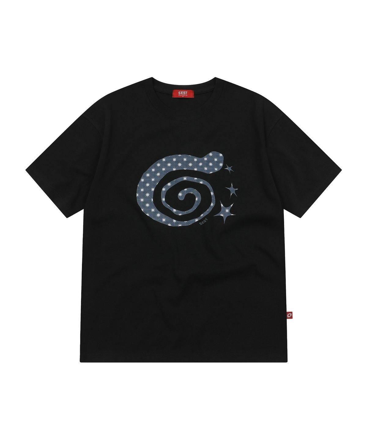 에스이에스티(S'EST) Whelk Logo T-shirts Black