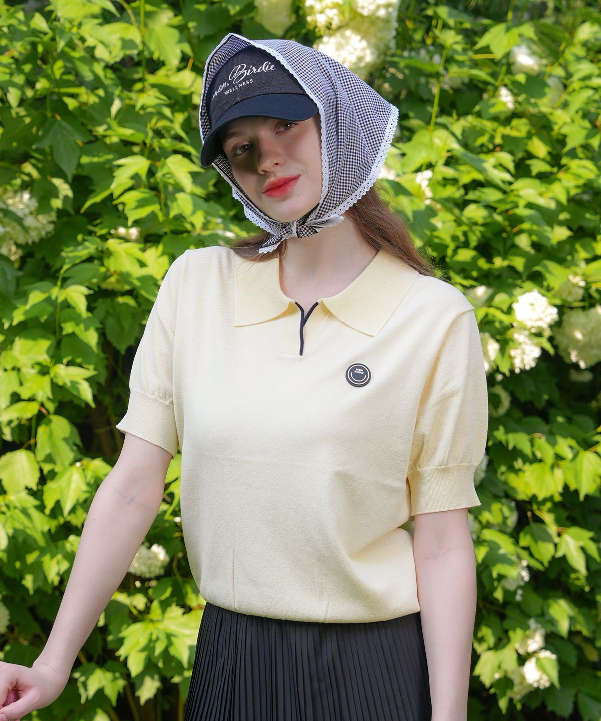 몽버디 골프(MONBIRDIE GOLF) 몽버디 오픈 카라넥 니트 YELLOW