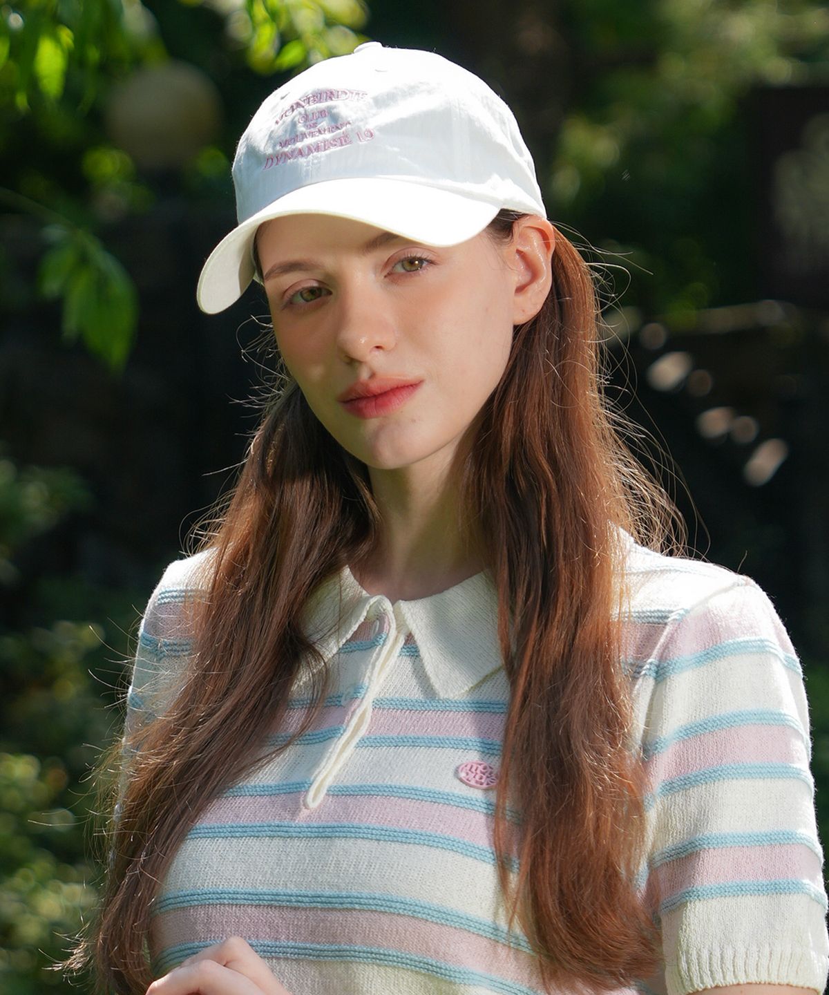 몽버디 골프(MONBIRDIE GOLF) 디나미제19 볼캡 WHITE&PINK