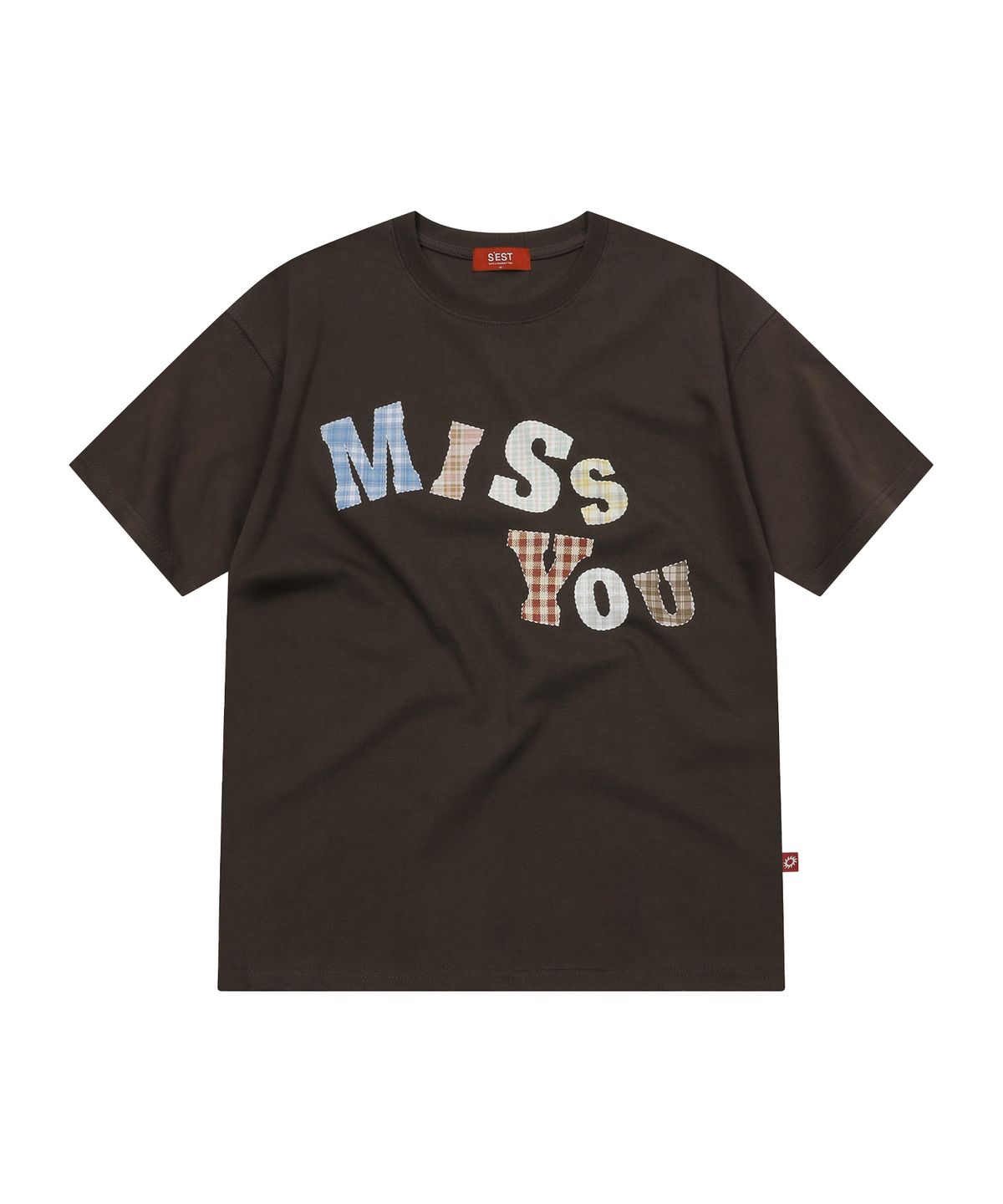 에스이에스티(S'EST) Miss You T-shirts Dark Brown