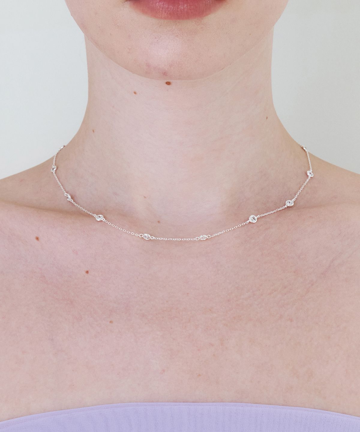 티오유(TOU) AT010 CLEAR DOT NECKLACE