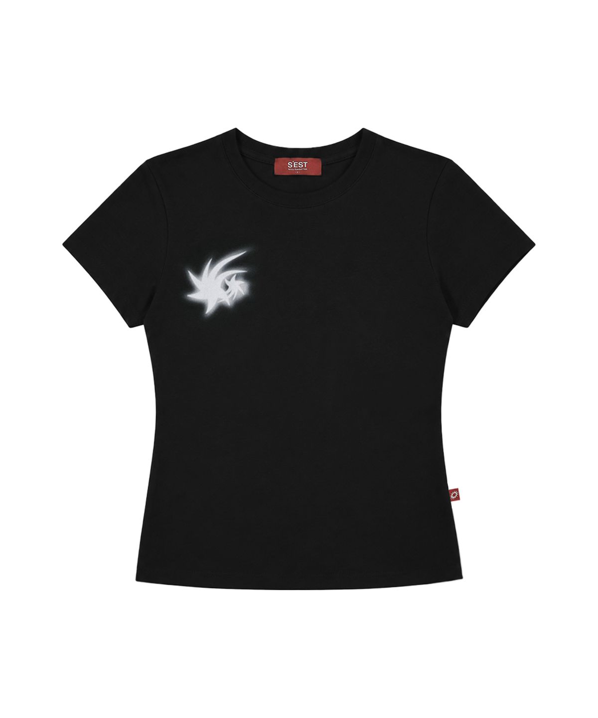 에스이에스티(S'EST) Shine Slim T-shirts Black