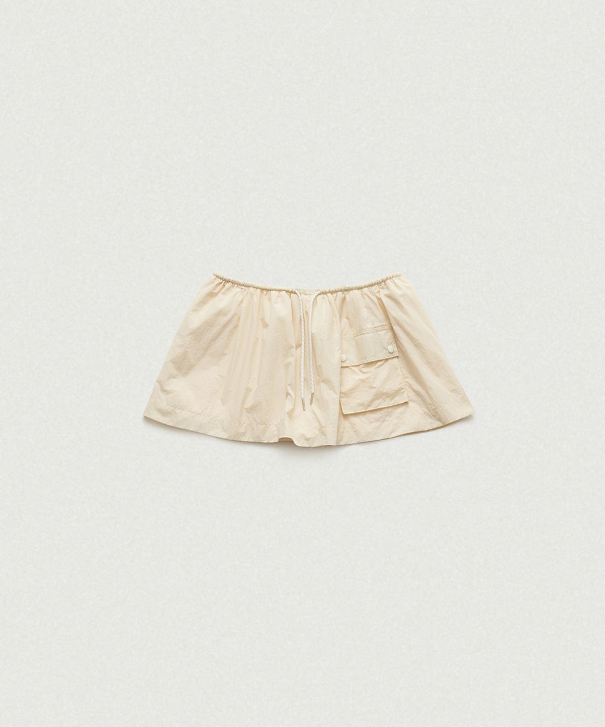 더바넷(THEBARNNET) Leon Wind Drawstring Skirt_Yellow