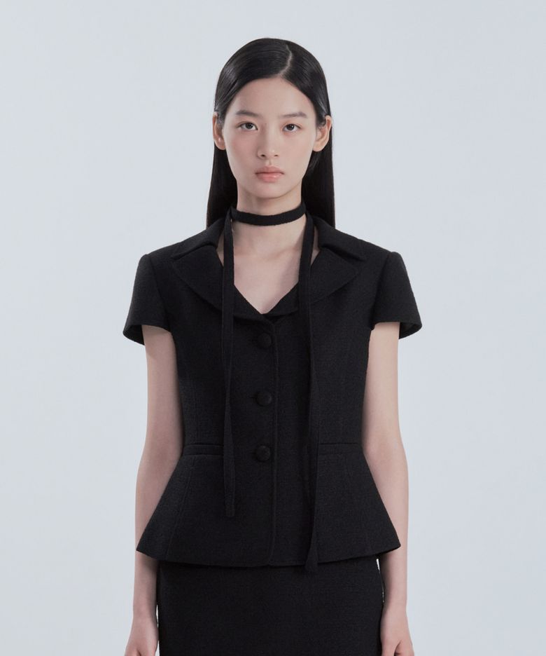MAC Tweed Jacket (Boucle Edition) - Tweed Black