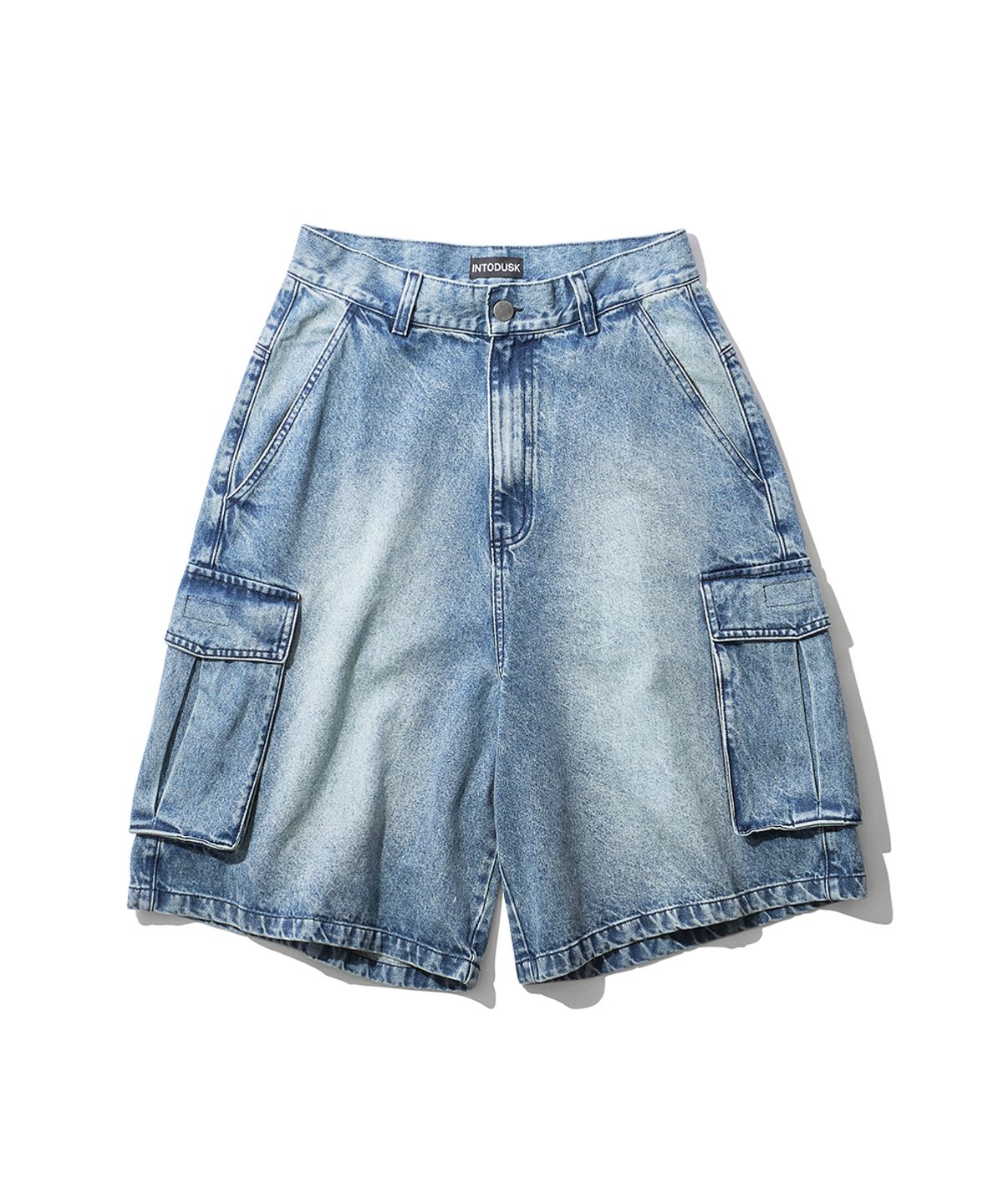 인투더스크(INTODUSK) ELIAS CARGO SHORTS - WASHED BLUE