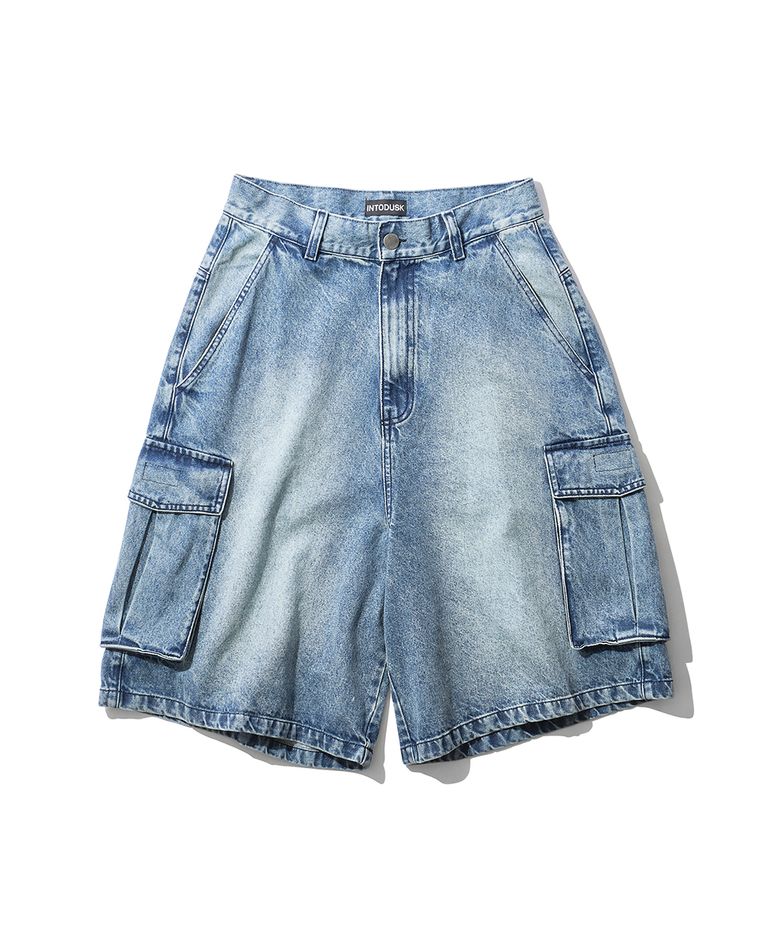 ELIAS CARGO SHORTS - WASHED BLUE