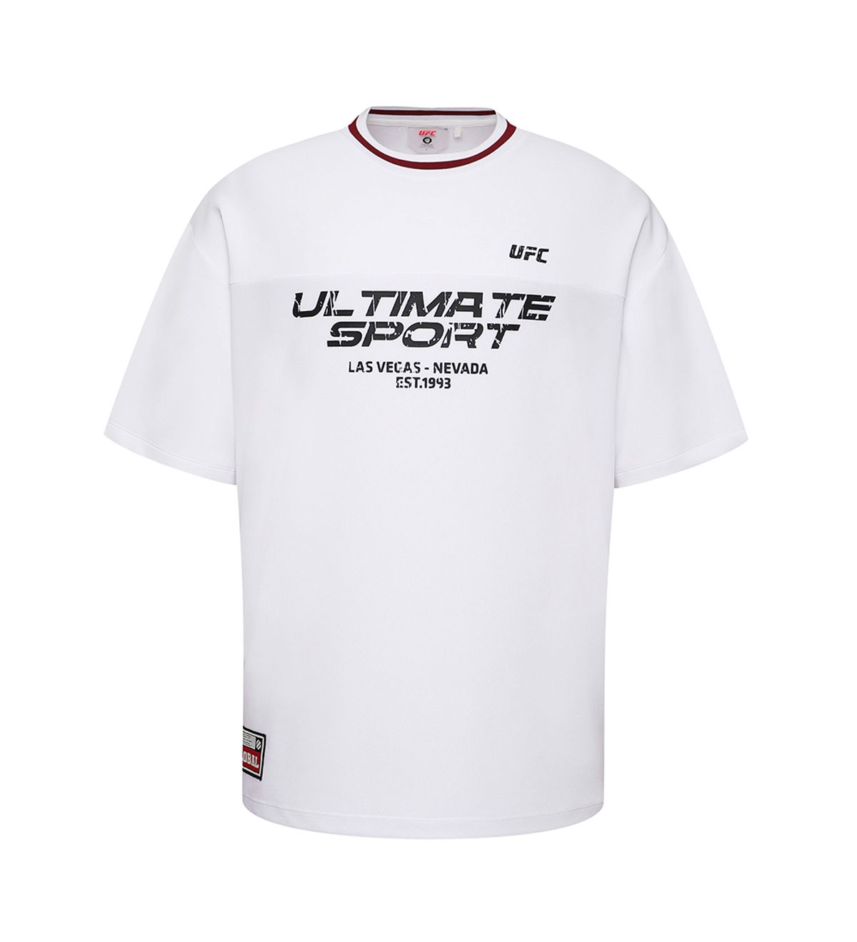 유에프씨 스포츠(UFC SPORT) UFC 포텐셜 오버핏 반팔 티셔츠 화이트 U4SSX2307WH