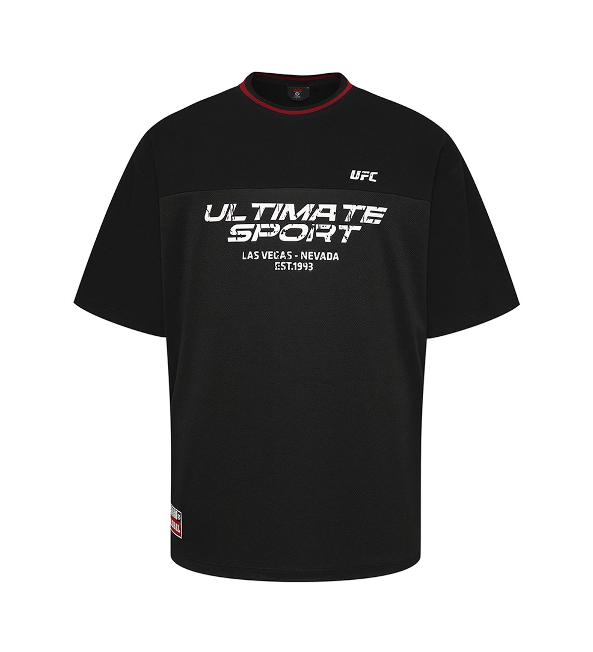 유에프씨 스포츠(UFC SPORT) UFC 포텐셜 오버핏 반팔 티셔츠 블랙 U4SSX2307BK