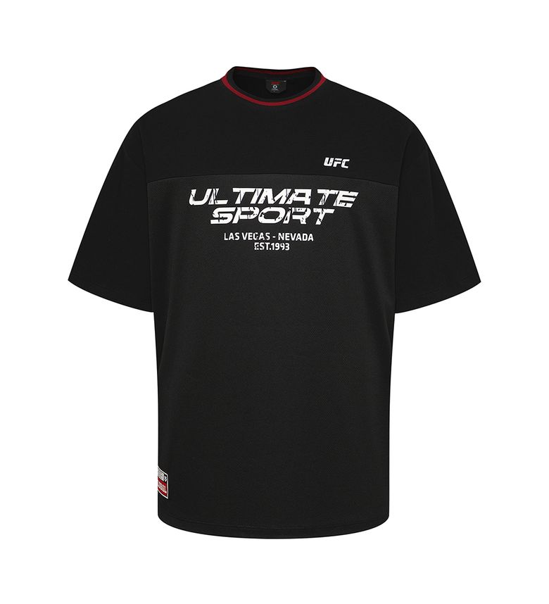 UFC 포텐셜 오버핏 반팔 티셔츠 블랙 U4SSX2307BK