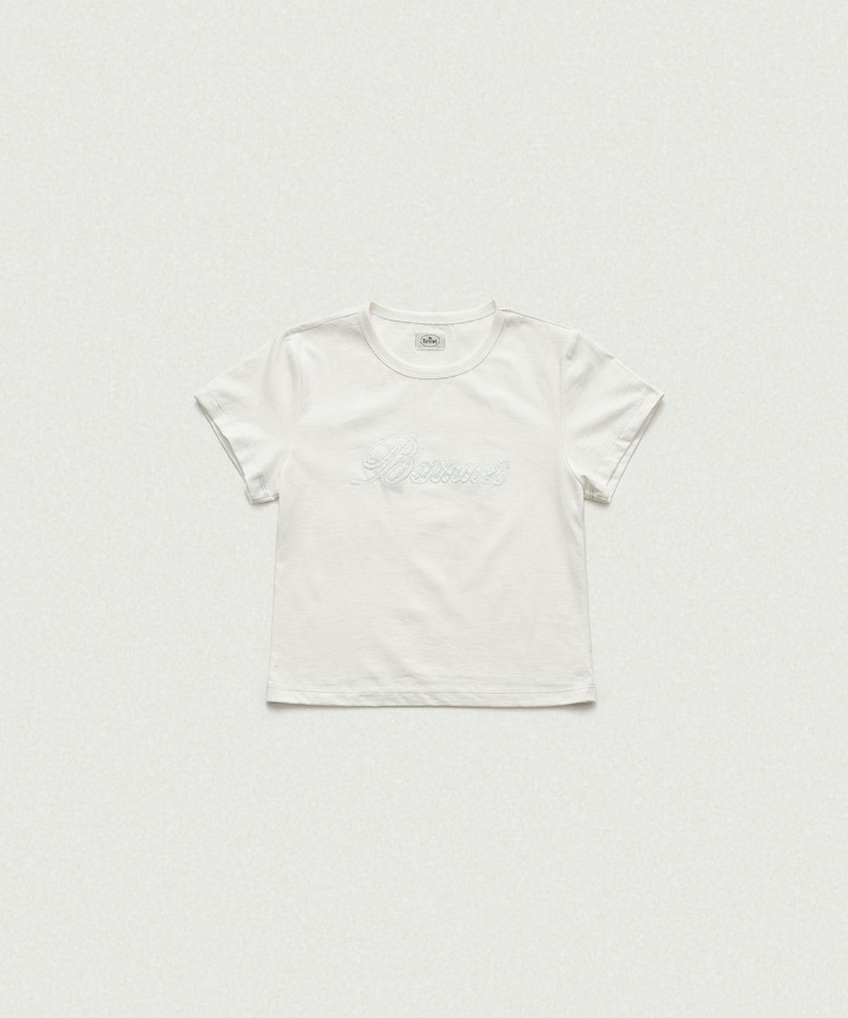 더바넷(THEBARNNET) Diana Chain Stitch Logo T-Shirt_White