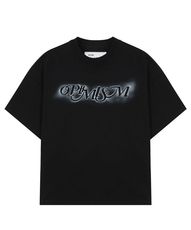 OPTIMISM OVERSIZED T-SHIRT / BLACK