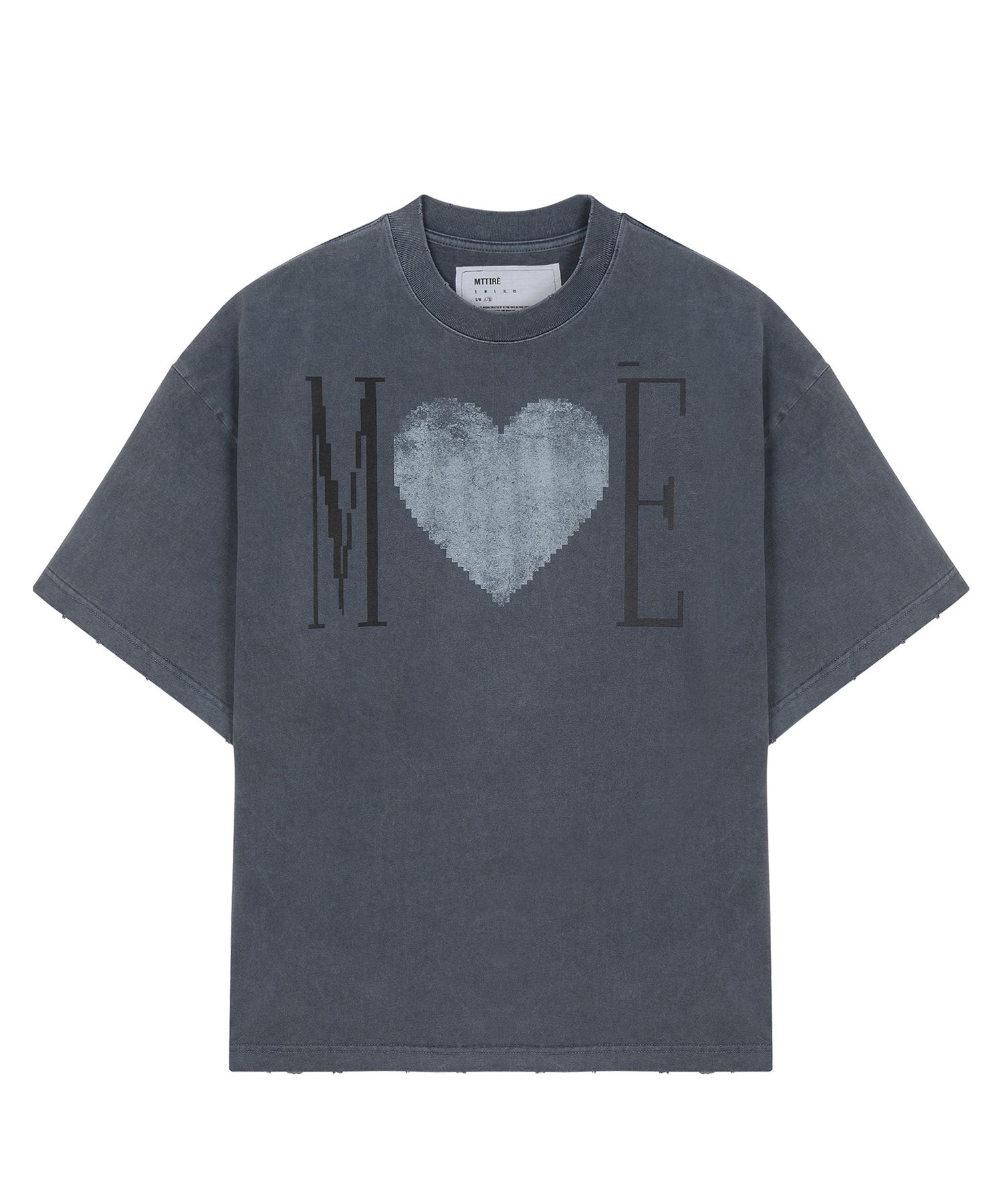 MTTIRÉ MÉ VINTAGEHEART OVERSIZED T-SHIRT MUSINSA | MTTIRÉ MÉ VINTAGE HEART OVERSIZED T-SHIRT / NAVY