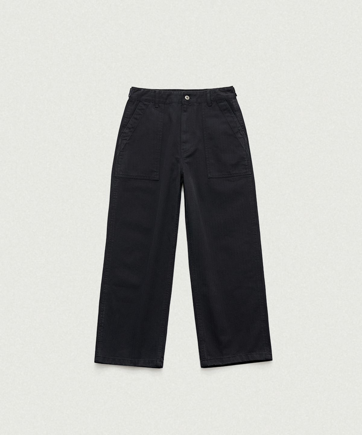 더바넷(THEBARNNET) Herringbone Fatigue Pants_Navy