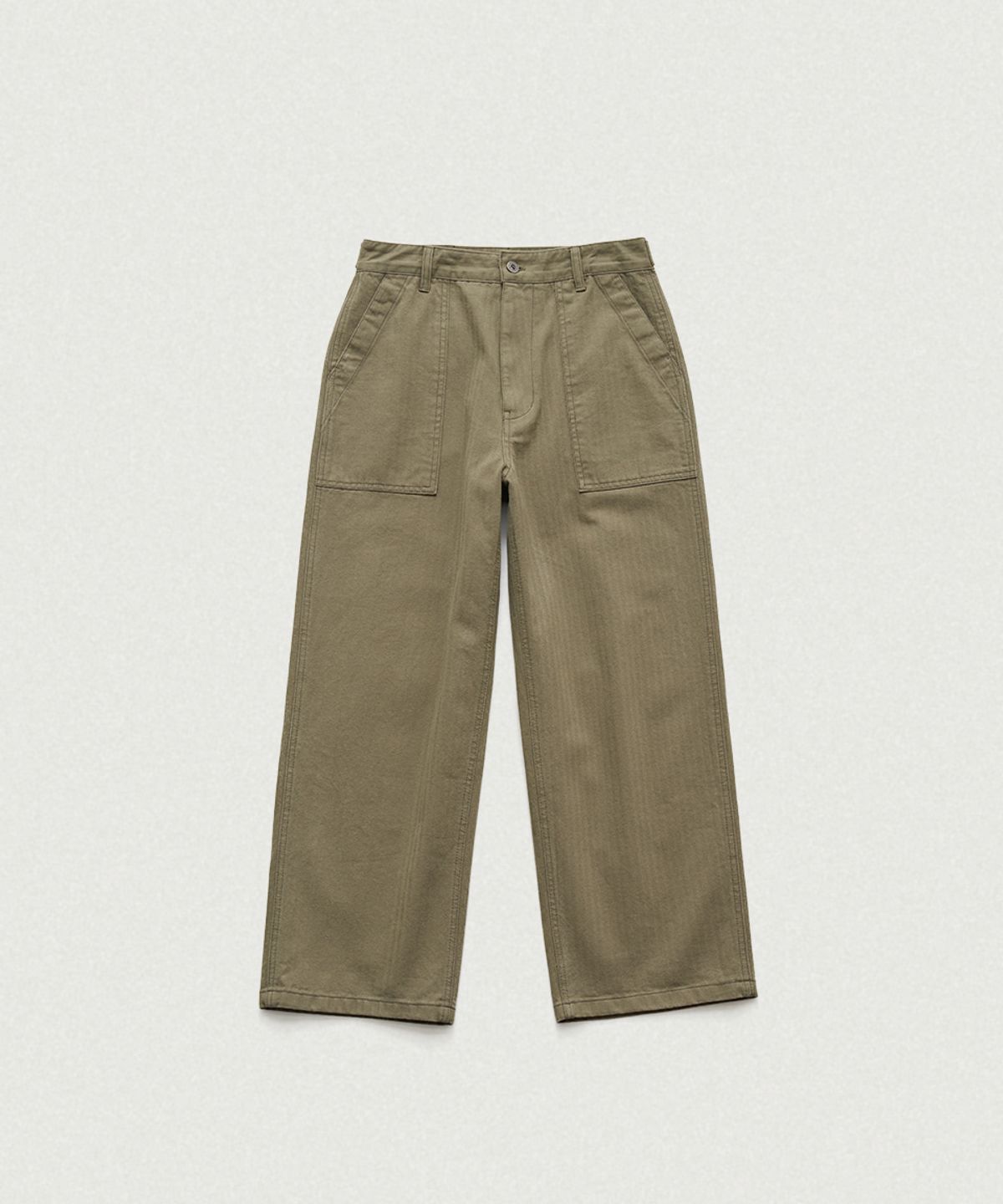 더바넷(THEBARNNET) Herringbone Fatigue Pants_Khaki